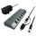 Hub USB ICY BOX HUB USB-C/USB-A - 7x USB-A (z wyłącznikami) IB-HUB1701-C3